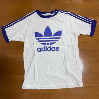 90’s adidas リンガーネックTシャツ デサント製 在原みゆき L