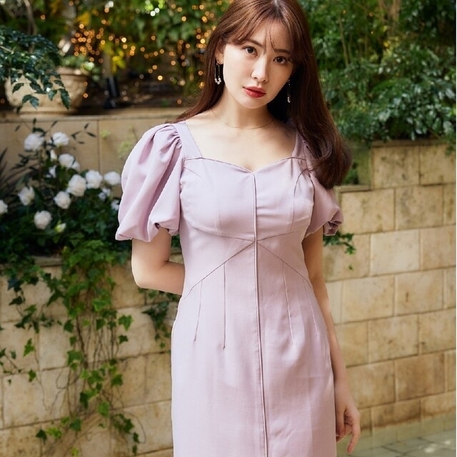 即納対応 【Herlipto】Dreamscape Twill Dress lilac Ｍ | assistport ...