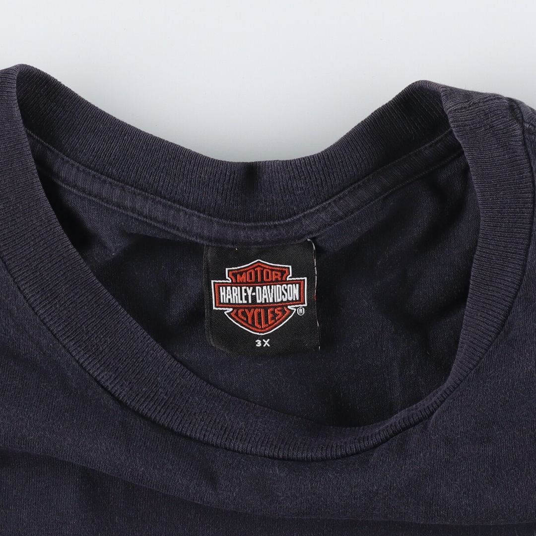 80年代 SSI Harley-Davidson ハーレーダビッドソン 鷹柄 大判プリント モーターサイクル バイクTシャツ USA製 メンズXL ヴィンテージ /eaa348953