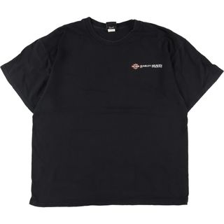 ハーレーダビッドソン(Harley Davidson)の古着 Brauadu Harley-Davidson ハーレーダビッドソン 両面プリント モーターサイクル バイクTシャツ メンズXL /eaa332334(Tシャツ/カットソー(半袖/袖なし))