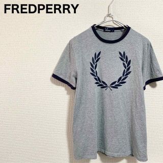 FRED PERRY - フレッドペリー リンガーTシャツ メンズM グレー 紺 ...