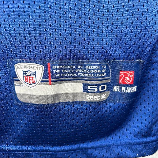 Reebok(リーボック)の【希少‼︎】リーボック×NFL 全刺繍 コルツ 半袖 アメフトゲームシャツ 美品 メンズのトップス(Tシャツ/カットソー(半袖/袖なし))の商品写真