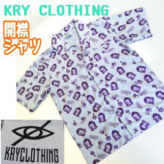 KRY CLOTHING ケリークロージング滲み柄オープンカラーシャツ(シャツ/ブラウス(半袖/袖なし))