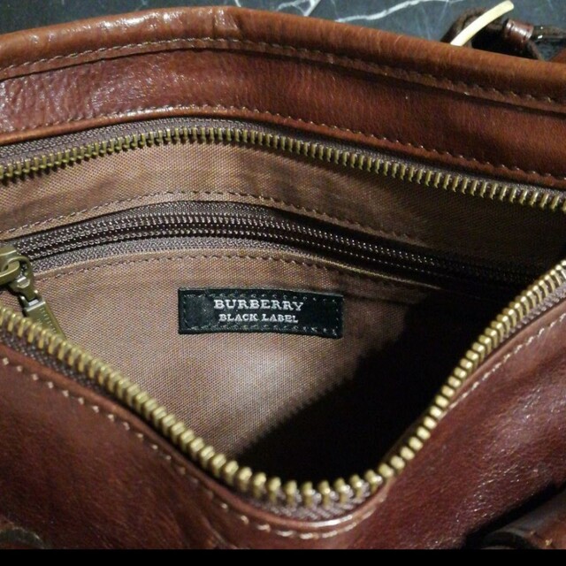美品】BURBERRY BLACKLABEL 本革 ボディバッグ バーバリー 大好き