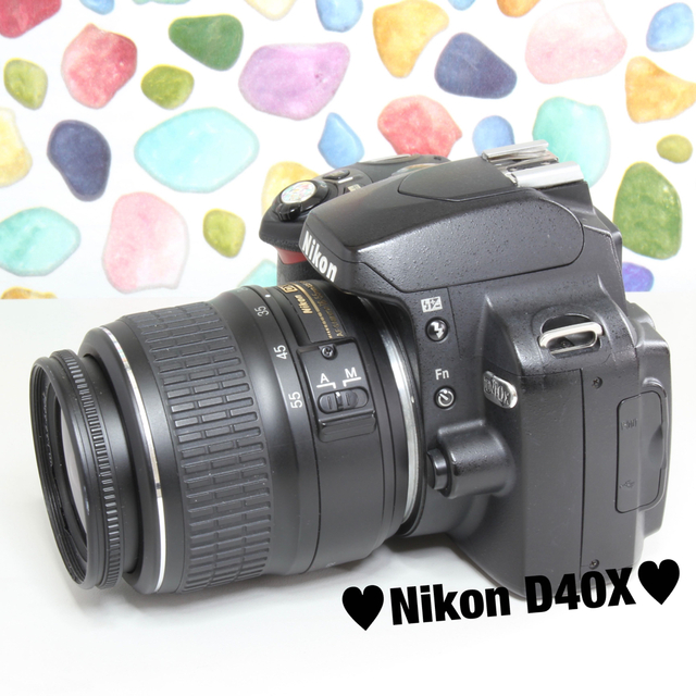 Nikon D40X☆スマホに転送OK♪シンプル機能一眼レフ☆3960-