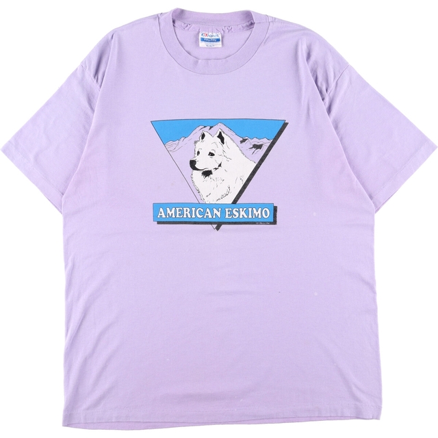 古着 90年代 ヘインズ Hanes 犬柄 アニマルプリントTシャツ USA製 ...