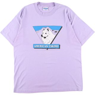 ヘインズ(Hanes)の古着 90年代 ヘインズ Hanes 犬柄 アニマルプリントTシャツ USA製 メンズXL ヴィンテージ /eaa332655(Tシャツ/カットソー(半袖/袖なし))