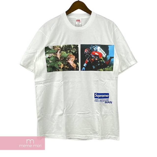 Supreme×JUNYA WATANABE COMME des GARCONS MAN 2021AW Nature Tee シュプリーム×ジュンヤワタナベコムデギャルソンマン ネイチャーTシャツ 半袖カットソー ホワイト サイズM【220323】【新古品】【me04】メンズ