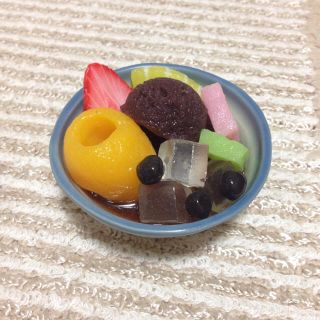 元祖食品サンプル屋 あんみつ ペン立て(オフィス用品一般)