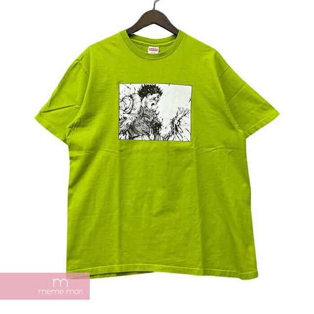 メンズSupreme×AKIRA 2017AW Arm Tee Lime シュプリーム×アキラ アームTシャツ ライム 半袖カットソー プリント ライトグリーン サイズL【220208】【-B】【me04】