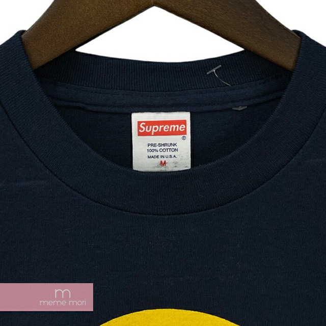 Supreme 2011SS Born Against Tee シュプリーム ボーンアゲインストTシャツ 半袖カットソー プリント ネイビー×イエロー サイズM 【220128】【新古品】【me04】