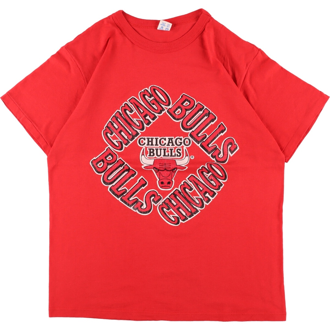 80年代 チャンピオン Champion トリコタグ NBA CHICAGO BULLS シカゴブルズ スポーツプリントTシャツ USA製 メンズM ヴィンテージ /eaa332688USA製年代