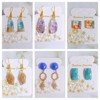 【6セット】ハンドメイドピアス(ピアス)