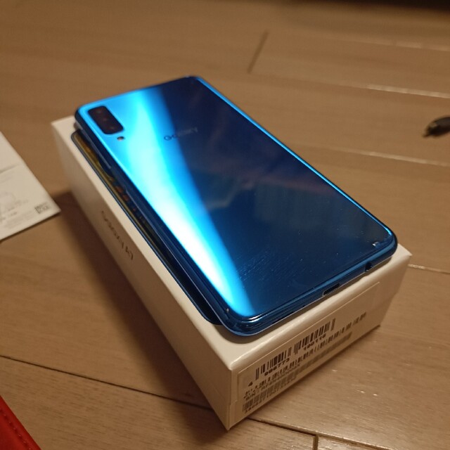 GALAXY A7 専売　ブルー　美品