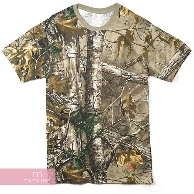 Supreme×Hanes 17AW Realtree Tagless Tees (2 Pack) シュプリーム×ヘインズ リアルツリータグレスTシャツ （1パック2枚入り）半袖カットソー パックT リアルツリーカモプリント ブラウン サイズM 【220526】【新古品】【me04】