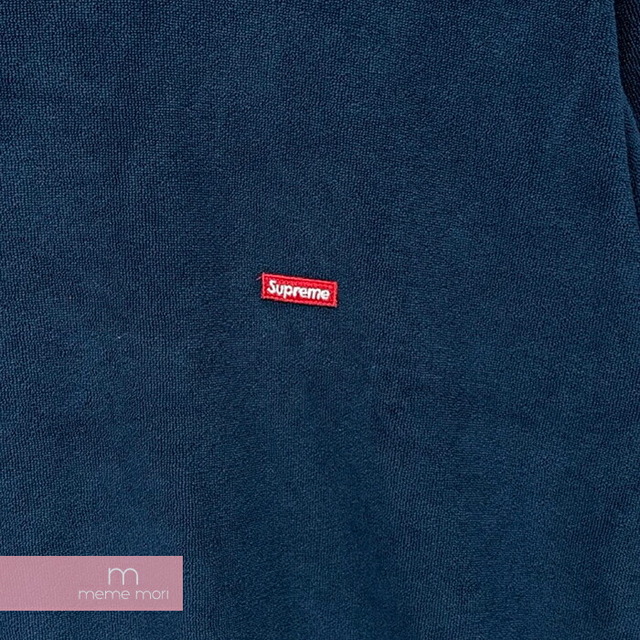 トップスSupreme 2017SS Terry Small Box Logo Tee シュプリーム テリースモールボックスロゴTシャツ 半袖カットソー パイル地 ネイビー サイズL【220514】【新古品】【me04】