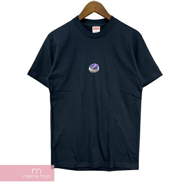 Supreme 2018AW Bottle Cap Tee シュプリーム ボトルキャップTシャツ 半袖カットソー プリント ネイビー サイズS【220513】【新古品】【me04】