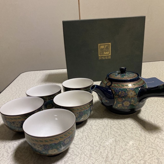 前畑陶器陣山窯 華宮急須茶器セット希少 お手ごろ価格 www.gold-and