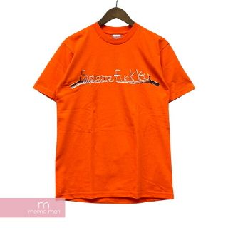 Supreme 2018AW Fuck You Tee シュプリーム ファックユーTシャツ 半袖カットソー ロゴプリント オレンジ サイズS【220511】【新古品】【me04】(Tシャツ/カットソー(半袖/袖なし))