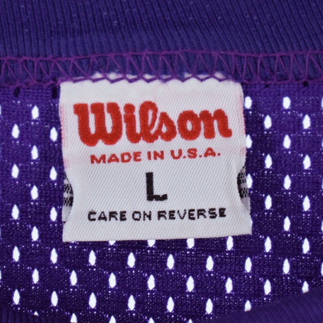 ウィルソン Wilson 両面プリント メッシュ ゲームシャツ USA製 メンズM /eaa317353
