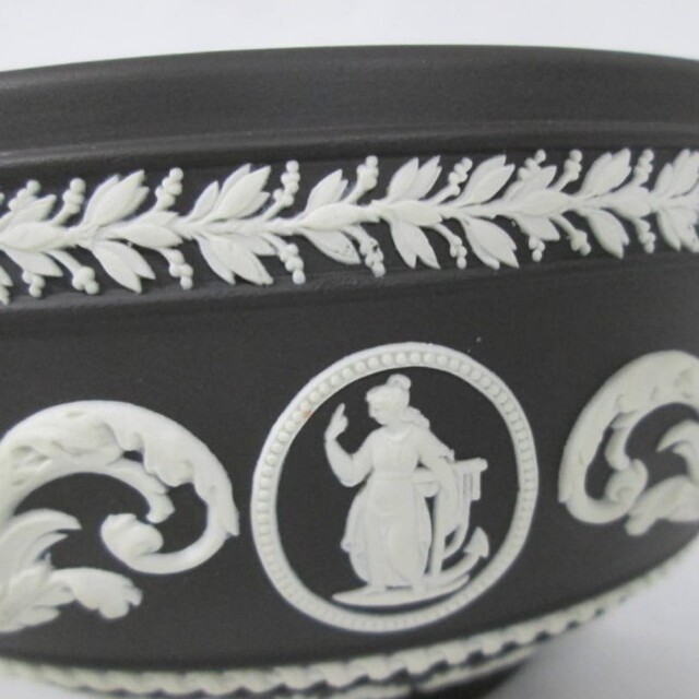 ☆WEDGWOOD ウェッジウッド☆ジャスパー ブラック ボウル 美品 超レア-