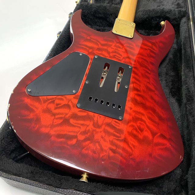 Fernandes(フェルナンデス)の【90年代終売モデル】Fernandes FGZ-420 レッドフレイム 楽器のギター(エレキギター)の商品写真