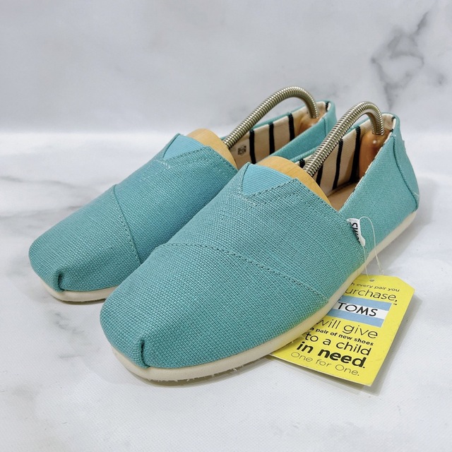 【新品未使用】TOMS スリッポン スニーカー マリン ブルー 27.5