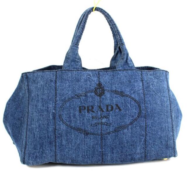 プラダ トートバッグ　ハンドバッグ　デニム　PRADA　カナパ　B1877B　q