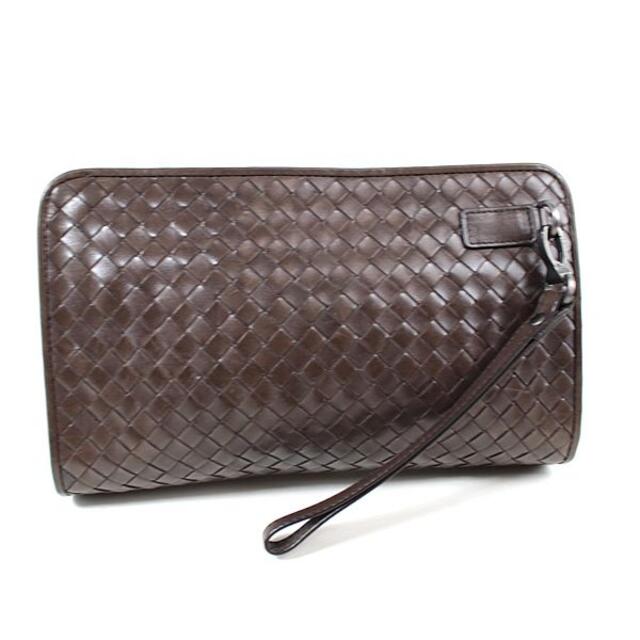 Bottega Veneta(ボッテガヴェネタ)のボッテガヴェネタ セカンドバッグ クラッチバッグ 美品　ブラウン　茶　ハンドバッ メンズのバッグ(セカンドバッグ/クラッチバッグ)の商品写真