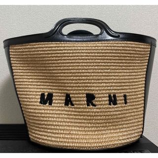 マルニ(Marni)のMARNI   ラフィアカゴバッグ(かごバッグ/ストローバッグ)