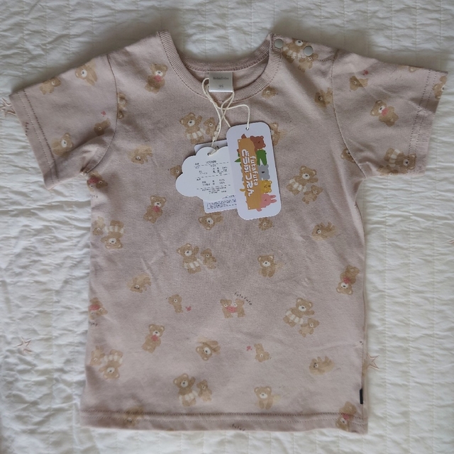 futafuta(フタフタ)のfutafuta フタくま　Tシャツ 95 キッズ/ベビー/マタニティのキッズ服女の子用(90cm~)(Tシャツ/カットソー)の商品写真