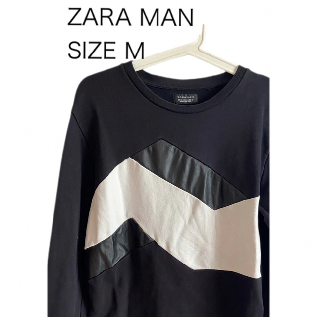 ZARA(ザラ)のZARA MAN ザラ メンズ デザイン トレーナー スウェット サイズM メンズのトップス(スウェット)の商品写真