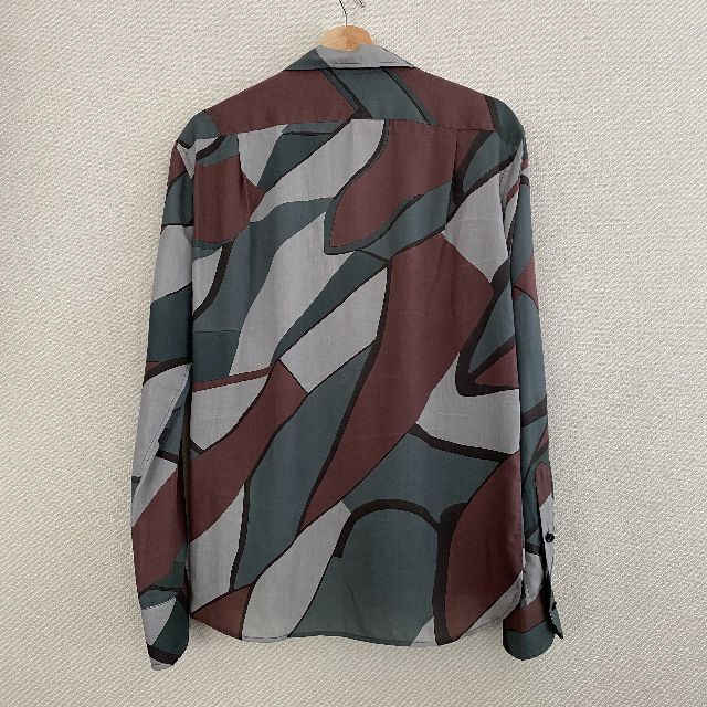 kolor(カラー)のkolor カラー プリンテッドレクセルブロードシャツ ジップアップブルゾン メンズのジャケット/アウター(ブルゾン)の商品写真