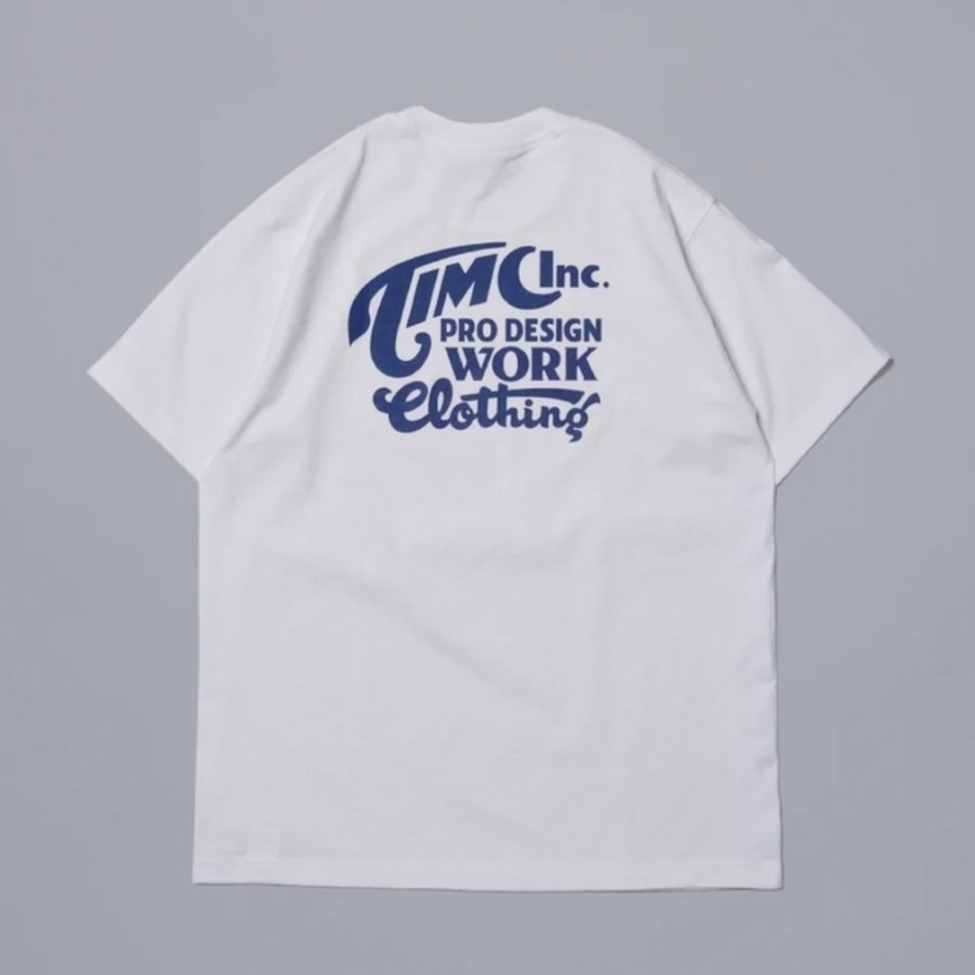 【サイズL】Timc Inc. INC-SST 02 White / Blue  メンズのトップス(Tシャツ/カットソー(半袖/袖なし))の商品写真