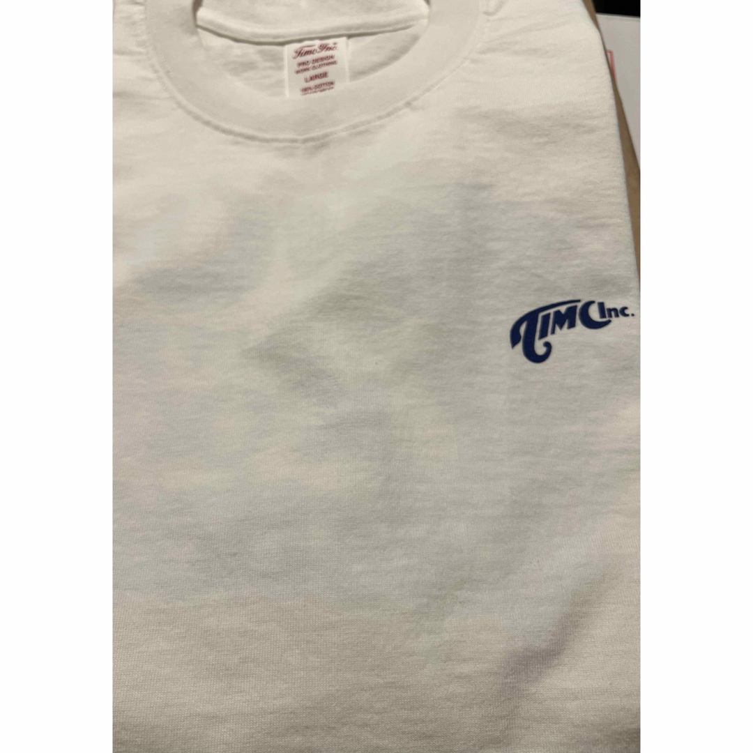 【サイズL】Timc Inc. INC-SST 02 White / Blue  メンズのトップス(Tシャツ/カットソー(半袖/袖なし))の商品写真