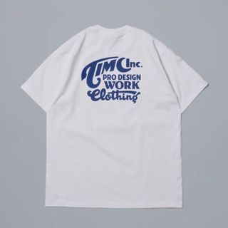 【サイズL】Timc Inc. INC-SST 02 White / Blue (Tシャツ/カットソー(半袖/袖なし))