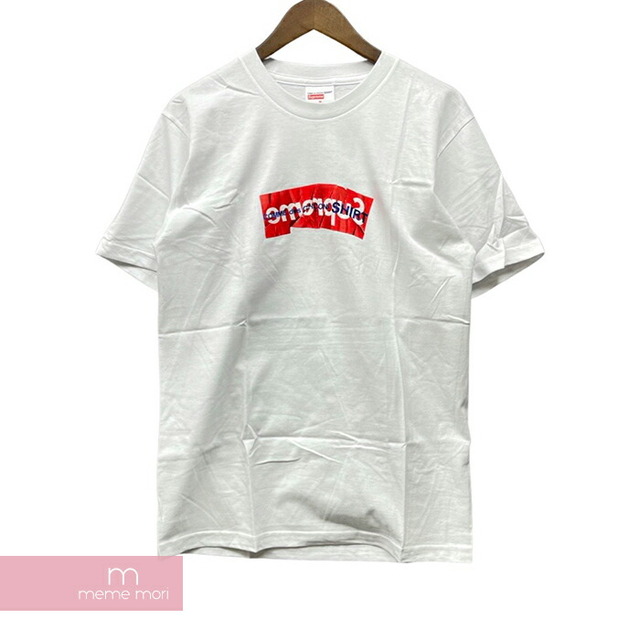 Supreme×COMME des GARCONS SHIRT 2017SS BOX Logo Tee シュプリーム×コムデギャルソンシャツ ボックスロゴTシャツ 半袖カットソー ホワイト サイズL【220905】【新古品】【me04】