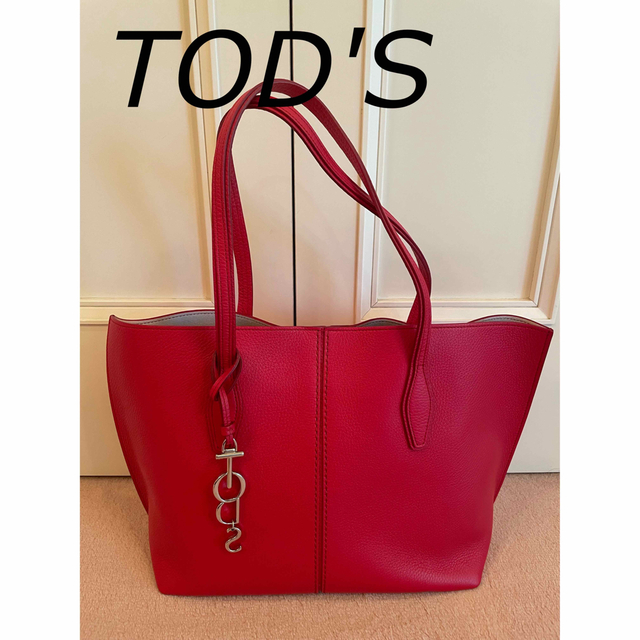 TODTOD'S トッズ トートバッグ 赤 美品