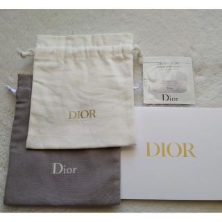 クリスチャンディオール(Christian Dior)のDior☆巾着ポーチ2枚+サンプル(ノベルティグッズ)