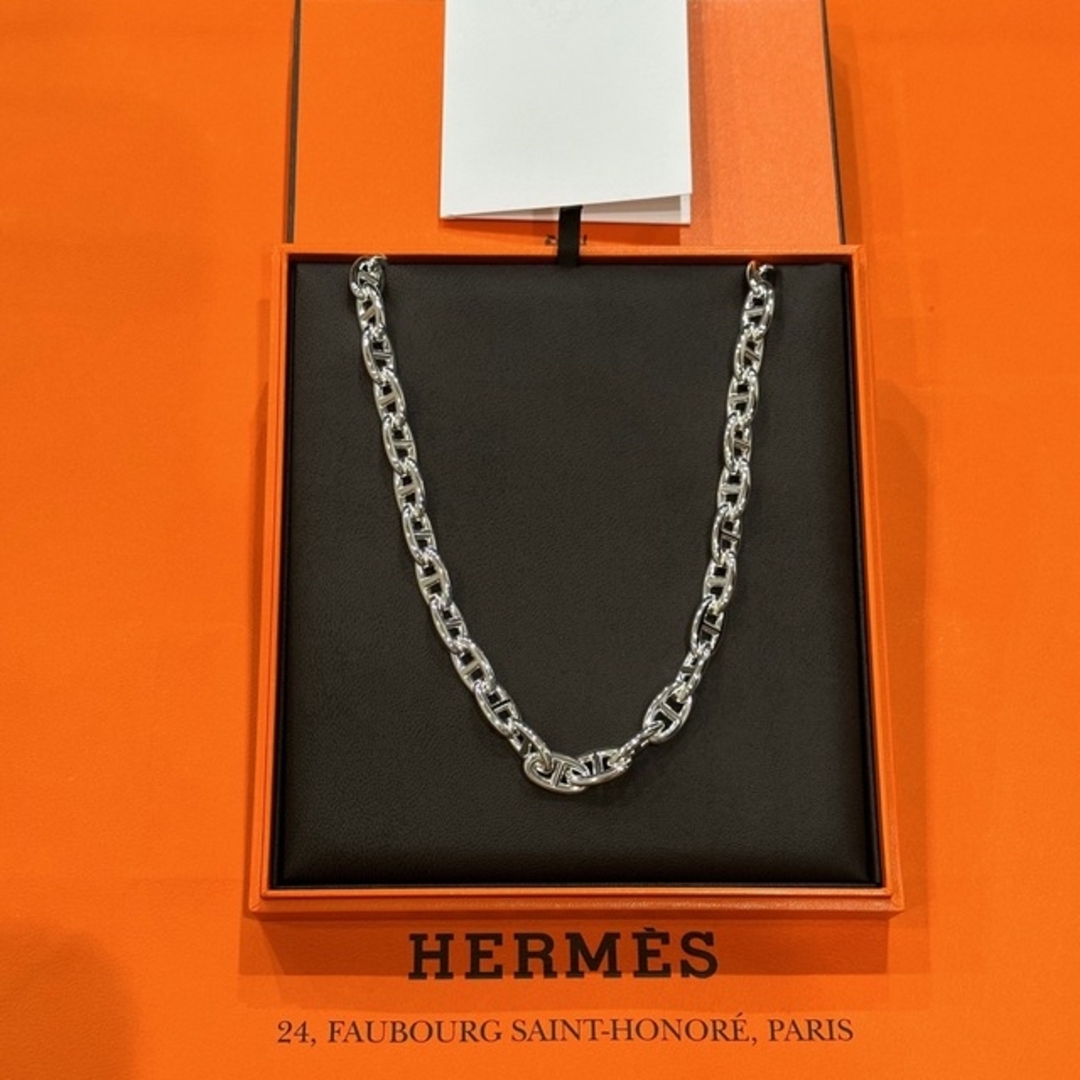 Hermes(エルメス)の新品 レア HERMES エルメス シェーヌダンクル ネックレス GM 29 メンズのアクセサリー(ネックレス)の商品写真