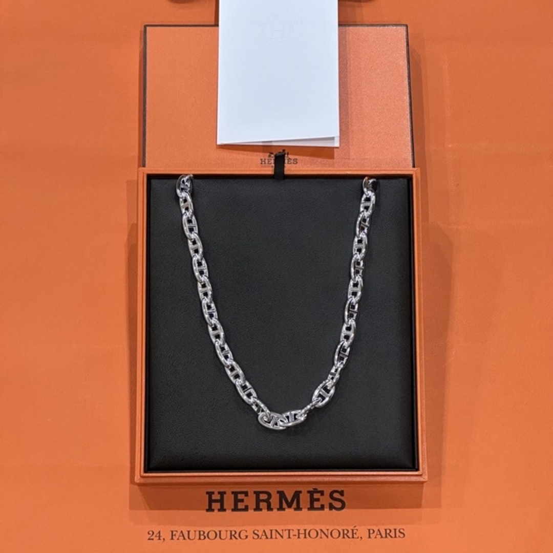 Hermes(エルメス)の新品 レア HERMES エルメス シェーヌダンクル ネックレス GM 29 メンズのアクセサリー(ネックレス)の商品写真