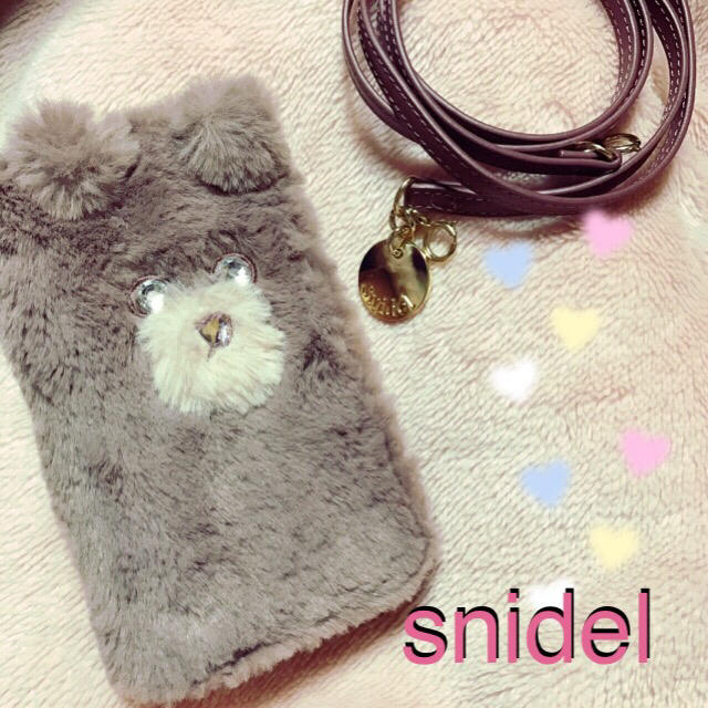 SNIDEL(スナイデル)のsnidel♡ベアーアイフォンケース スマホ/家電/カメラのスマホアクセサリー(iPhoneケース)の商品写真