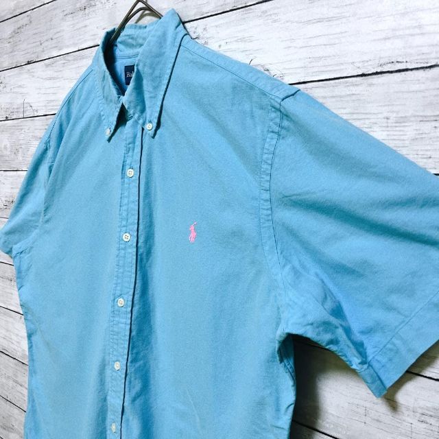 Ralph Lauren(ラルフローレン)の69k ラルフローレン オックスフォード BD半袖シャツ ポニー刺繍 無地 メンズのトップス(シャツ)の商品写真