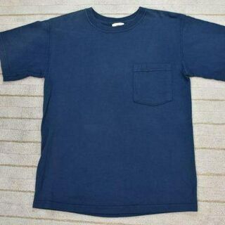 グッドウェアー(GOOD WEAR)のグッドウェアー USA製 ポケット Tシャツ c7287 紺 綿100％ 80(Tシャツ/カットソー(半袖/袖なし))