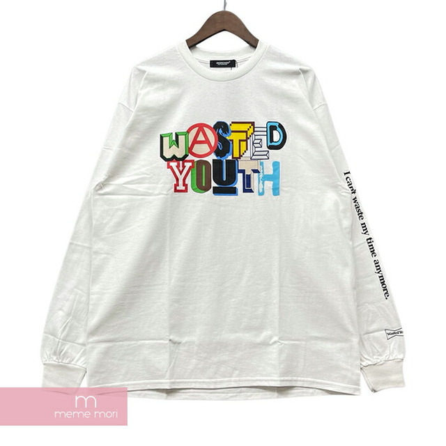 UNDERCOVER×Wasted Youth ComplexCon2022 Exclusive Logo L/S Tee UC2B9814 アンダーカバー×ウェイステッドユース コンプレックスコン2022限定 ロゴロングスリーブTシャツ 長袖カットソー ロンT ロゴプリント VERDY ホワイト サイズXL 【221217】【新古品】【me04】