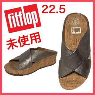 フィットフロップ(fitflop)の★大人気★フィットフロップ　サンダル　キース　クロス　コルク　厚底　ウエッジ(サンダル)