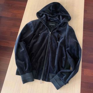 アルマーニ(Emporio Armani) パーカー(メンズ)(ブラック/黒色系)の