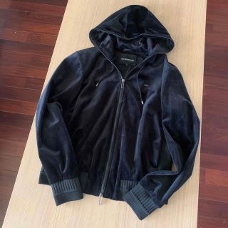 エンポリオアルマーニ(Emporio Armani)の【美USED】EMPORIO ARMANI ベロアパーカー 50(パーカー)