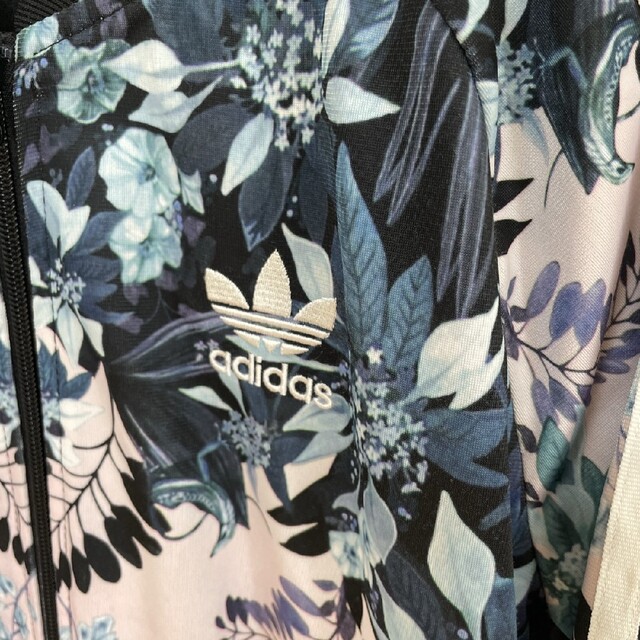 Originals（adidas）(オリジナルス)の【人気柄】adidas　アディダス　パープルフラワー　総柄　花柄　ジャージ　Ｌ レディースのトップス(その他)の商品写真