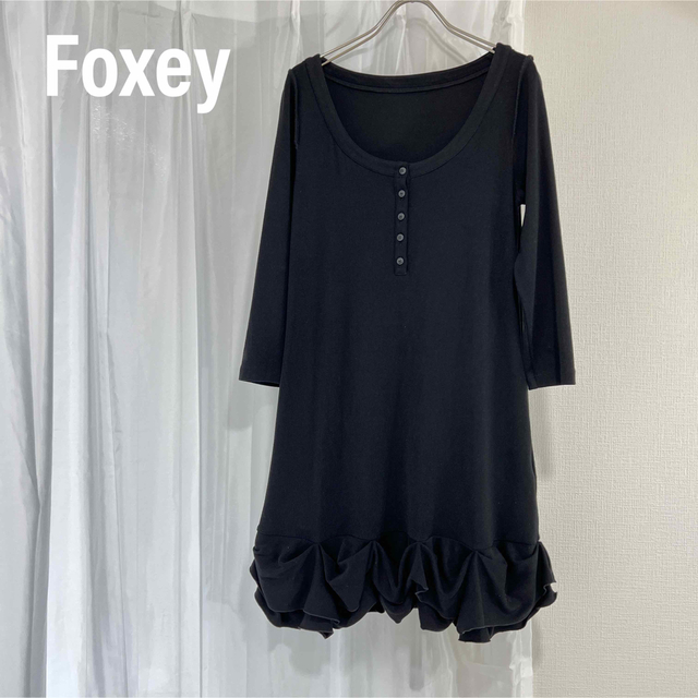 FOXEY NEW YORK フォクシー　ドレス　ワンピース　フリル約82cm肩幅